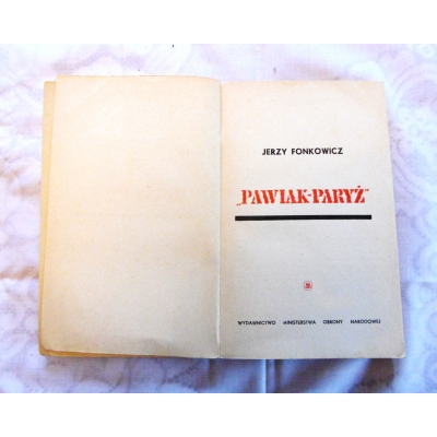 Fonkowicz J.  PAWIAK - PARYŻ