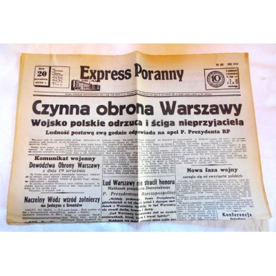 Pr. zb.  Express Poranny - 20 wrzesnia 1939 r