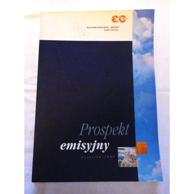 Pr. zb. PROSPEKT EMISYJNY  ELEKTROCIEPŁOWNIA  "BĘDZIN"