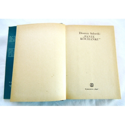 Sidorski D. *PANIE KOCHANKU*