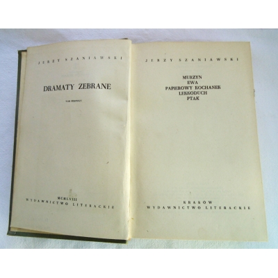 Szaniawski J. DRAMATY ZEBRANE  5 Utworów