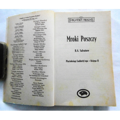 Salvatore R.A. MROKI PUSZCZY  Pięcioksiąg Cadderly'ego  Księga II