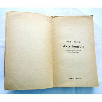 Theroux P. AKTA KONSULA