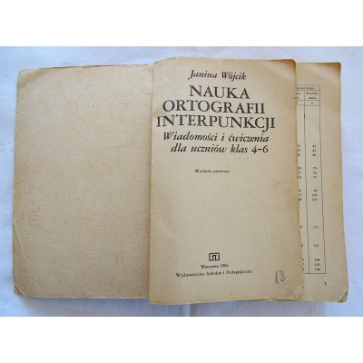 Wójcik J. NAUKA ORTOGRAFII I INTERPUNKCJI