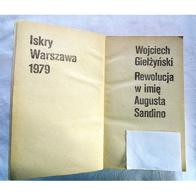 Giełżyński REWOLUCJA W IMIĘ AUGUSTA SANDINO