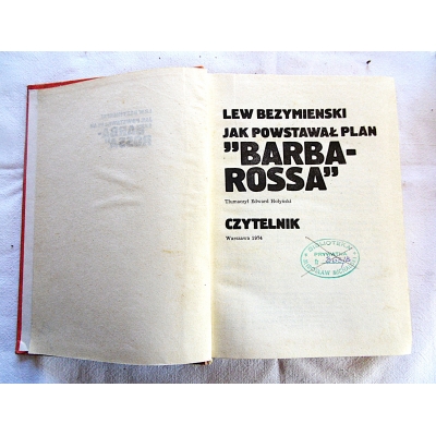 Bezymienski Lew  JAK POWSTAWAŁ PLAN 