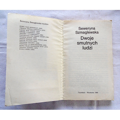 Szmaglewska S. DWOJE SMUTNYCH LUDZI