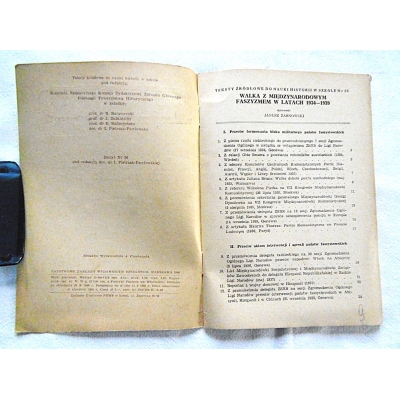 Żarnowski J. WALKA Z MIĘDZYNARODOWYM FASZYZMEM W LATACH 1934-1939