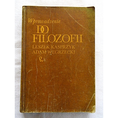 Kasprzyk L. WPROWADZENIE DO FILOZOFII