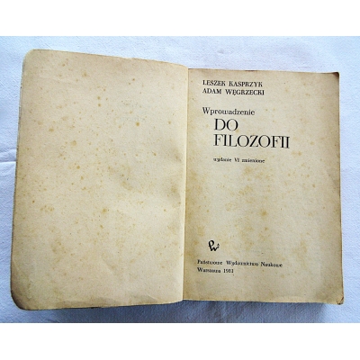 Kasprzyk L. WPROWADZENIE DO FILOZOFII