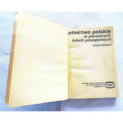 Krzemiński Cz. LOTNICTWO POLSKIE W PIERWSZYCH LATACH  POWOJENNYCH