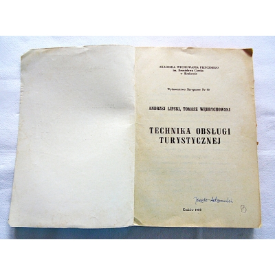 Lipski A. TECHNIKA OBSŁUGI TURYSTYCZNEJ