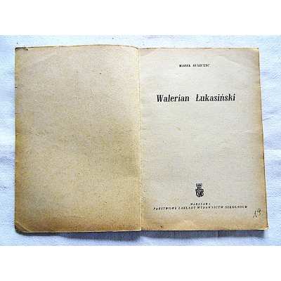 Ruszczyc M. WALERIAN ŁUKASIŃSKI