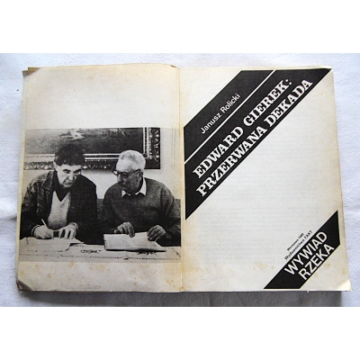 Rolicki J.  EDWARD GIEREK: PRZERWANA DEKADA   293/8