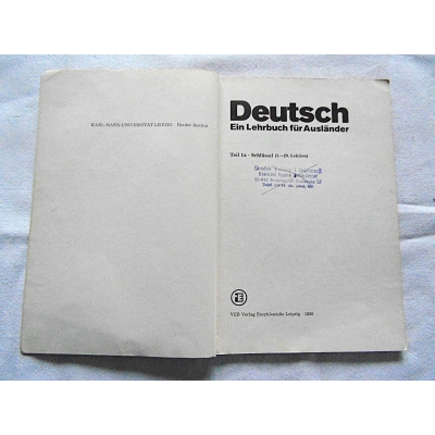 Pr.zb. DEUTSCH Ein Lehrbuch fur Auslander Schlussel 1a Lekcja 1-20  308/8