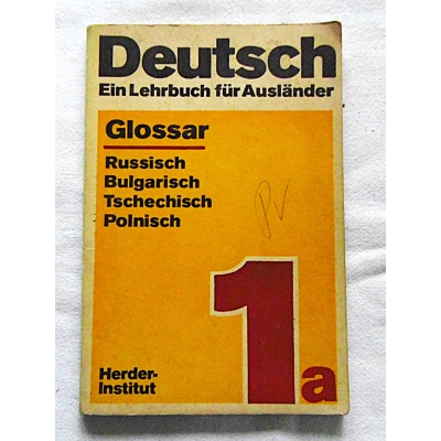 Pr.zb. DEUTSCH Ein Lehrbuch fur Auslander 1A Glossar Teil 1a Lekcja 1-20