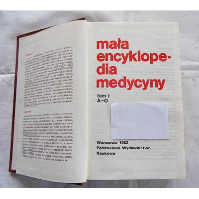 Pr.zb.  MAŁA  ENCYKLOPEDIA MEDYCYNY tom I  A - O
