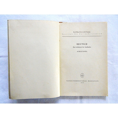 Pr.zb. DEUTSH EIN LEHRBUCH FUR AUSLANDER  Teil I  Schlussel  Lektion  I-X