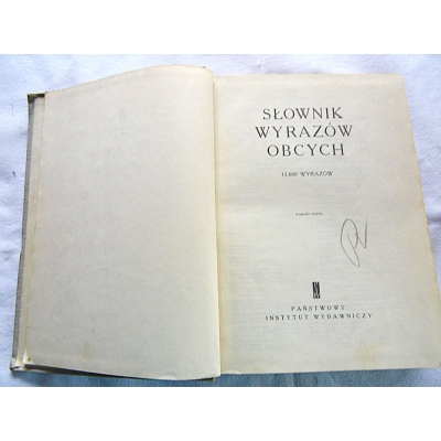 Pr.zb. SŁOWNIK WYRAZÓW OBCYCH 17.000 wyrazów  308/8
