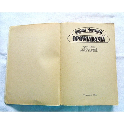 Morcinek G.  OPOWIADANIA