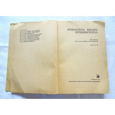 Pr.zb. INTENSYWNA TERAPIA INTERNISTYCZNA
