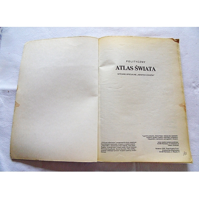 Pr.zb. POLITYCZNY ATLAS ŚWIATA 1985 Nowe Czasy   Wydanie Specjalne