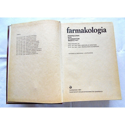 Pr.zb. FARMAKOLOGIA  Podręcznik dla studentów medycyny