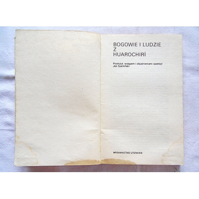 Pr.zb  BOGOWIE I LUDZIE Z HUAROCHIRI