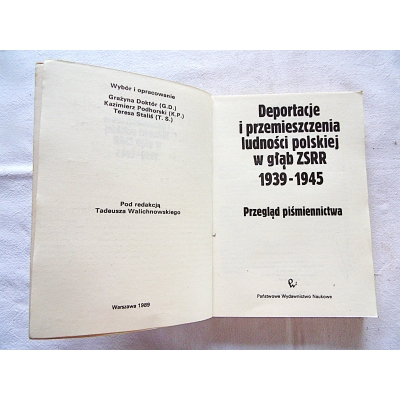 Pr.zb. DEPORTACJE I PRZEMIESZCZENIA LUDNOŚCI POLSKIEJ ...