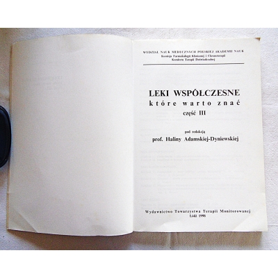 Pr.zb. LEKI WSPÓŁCZESNE KTÓRE WARTO ZNAĆ Cz.3