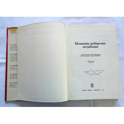 Pr.zb. EKONOMIA POLITYCZNA SOCJALIZMU