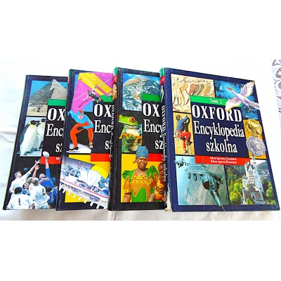 Pr.zb.  OXFORD  ENCYKLOPEDIA SZKOLNA  Tom 1,2,3,4