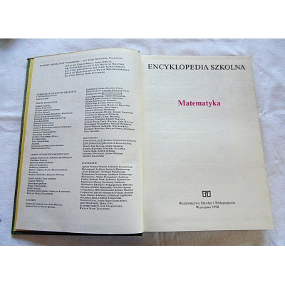 Pr.zb. ENCYKLOPEDIA SZKOLNA  Matematyka