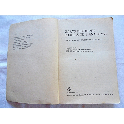Pr.zb.  ZARYS BIOCHEMII KLINICZNEJ I ANALITYKI  Podręcznik dla studentów ...