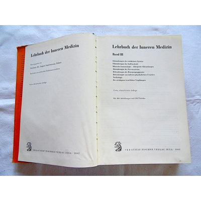 Pr.zb. LEHRBUCH DER  INNEREN MEDIZIN  Band III