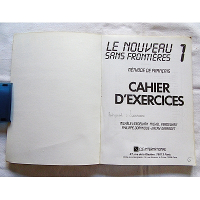 Pr.zb. CAHIER D'EXERCICIES