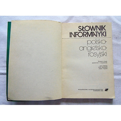 Pr. zb.  SŁOWNIK INFORMATYKI  polsko-angielsko-rosyjski