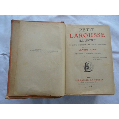 Pr.zb. PETIT LAROUSSE ILLUSTRE  5800 Gravures - 130 Tableaux -120 Cartes