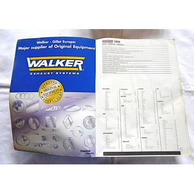 Pr.zb.KATALOG UKŁADÓW WYDECHOWYCH WALKER 1999  EUROPE