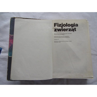 Pr.zb. FIZJOLOGIA ZWIERZĄT
