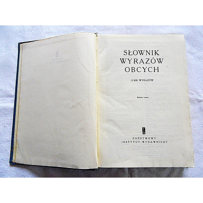 Pr.zb.  SŁOWNIK WYRAZÓW OBCYCH 1959r  206/9