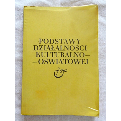 Pr.zb  PODSTAWY DZIAŁALNOŚCI KULTURALNO- OŚWIATOWEJ