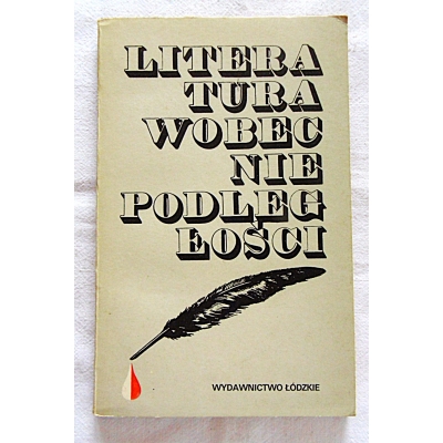 Pr.zb. LITERATURA WOBEC NIEPODLEGŁOŚCI  26/11