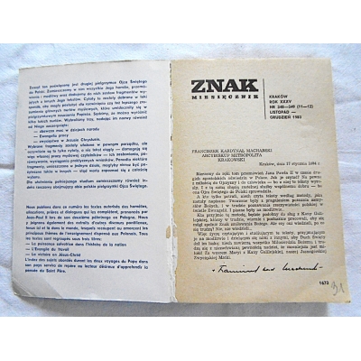 Pr.zb. ZNAK Miesięcznik nr 348-349 11-12 1983r