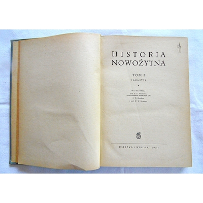Pr.zb. HISTORIA NOWOŻYTNA Tom I 1640-1789