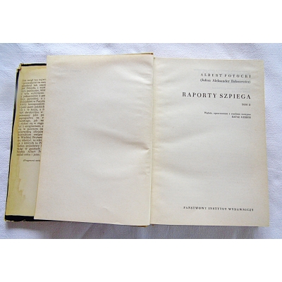 Potocki A. RAPORTY SZPIEGA Tom 2