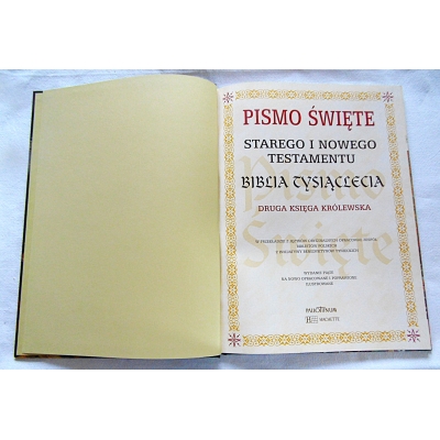 Pr.zb.  BIBLIA TYSIĄCLECIA  Druga Księga Królewska