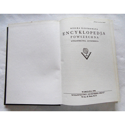 Pr.zb. WIELKA ILUSTROWANA ENCYKLOPEDJA POWSZECHNA  Tom II  A-C