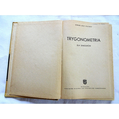 Pokorny E.J. TRYGONOMETRIA DLA SAMOUKÓW