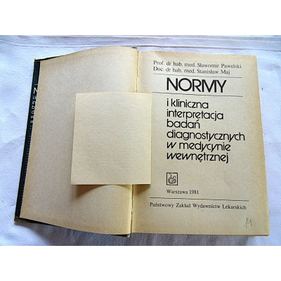Pawelski S. NORMY I KLINICZNA INTERPRETACJA BADAŃ ...